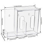 Acrylic Face Mask Dispenser with 3 Compartments