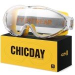 Chicday Adjustable Clear Safety Goggles for All