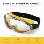 Chicday Adjustable Clear Safety Goggles for All