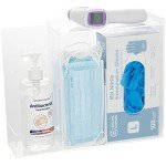 Acrylic Face Mask Dispenser with 3 Compartments