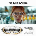 Chicday Adjustable Clear Safety Goggles for All