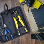 KOTTO Electric Wire Stripper, Cutter & Crimper Set