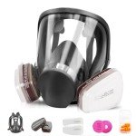Reusable Full Face Respirator Mask with Filters