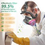 Full Face Respirator Mask for Chemicals and Dust