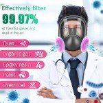 Reusable Full Face Respirator Mask with Filters