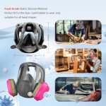 Full Face Respirator Mask for Chemicals and Dust