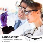 4-Pack Adjustable Safety Glasses - Anti-Fog & Scratch-Resistant