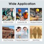 4-Pack Adjustable Safety Glasses - Anti-Fog & Scratch-Resistant