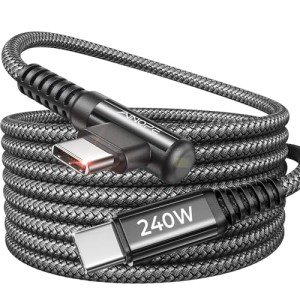 240W USB-C to USB-C Fast Charging Cable, 10ft