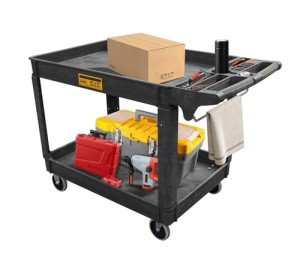 Heavy Duty Rolling Utility Cart with Swivel Wheels