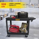 Heavy Duty Rolling Utility Cart with Swivel Wheels