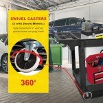 Heavy Duty Rolling Utility Cart with Swivel Wheels
