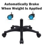 Deluxe Blue Polyurethane Lab Stool with Adjustable Height