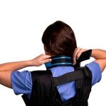 Cyan PVC Thyroid Shield Collar for Radiation Protection