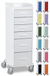 TrippNT Tall Locking Cart with 6 Drawers