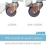 JaboEquip Large Lockable Medical Cart - 3 Shelves