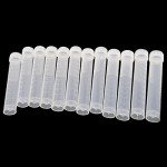 12pcs 10ml Plastic Test Tubes with Screw Caps