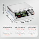 VEVOR Multi-Unit Counting Scale for Inventory 30kg