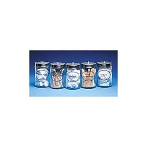 Dukal Tech-Med Clear Plastic Sundry Jars (5 Pack)