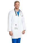 Men's Full Length White Lab Coat with Pockets