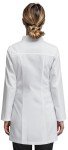 Women's Tailored Fit Snap Lab Coat - White