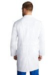 Men's Full Length White Lab Coat with Pockets
