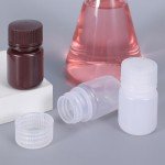 20 Pack Clear Plastic Reagent Bottles 1oz