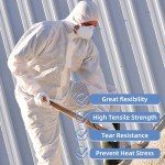 ETERNA 5 Pack Disposable Hazmat Suits with Hood