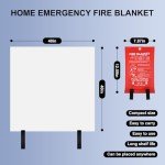 SHABEILI 40"x40" Fiberglass Fire Blanket 2-Pack