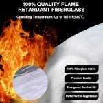 SHABEILI 40"x40" Fiberglass Fire Blanket 2-Pack