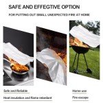 SHABEILI 40"x40" Fiberglass Fire Blanket 2-Pack