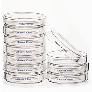 10 Pack of Autoclavable Glass Petri Dishes