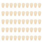 StonyLab White Tapered Rubber Stoppers - 50 Pack