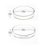 10 Pack of Autoclavable Glass Petri Dishes