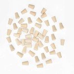 StonyLab White Tapered Rubber Stoppers - 50 Pack