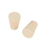 StonyLab White Tapered Rubber Stoppers - 50 Pack