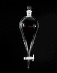 QWORK 1000ml Glass Separating Funnel with Stopcock