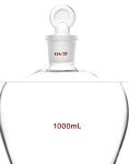 QWORK 1000ml Glass Separating Funnel with Stopcock