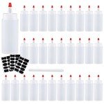 Shekure 30 Pcs 4 Oz Squeeze Bottles Set