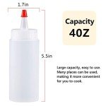 Shekure 30 Pcs 4 Oz Squeeze Bottles Set