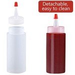 Shekure 30 Pcs 4 Oz Squeeze Bottles Set