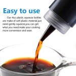 Shekure 30 Pcs 4 Oz Squeeze Bottles Set