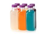 16 oz Clear Plastic Juice Bottles with Caps