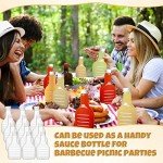 30 Pack Clear Plastic 16oz Squeeze Bottles