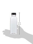 16 oz Clear Plastic Juice Bottles with Caps