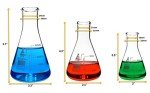 Erlenmeyer Flask Set: 50ml, 100ml, 250ml
