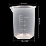 50ml Plastic Graduated Beaker Set - 6 Pack