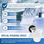 50ml Clear Plastic Beaker Set of 100