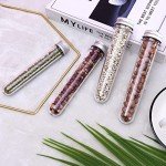 12Pcs PET Test Tubes with Screw Caps and Labels