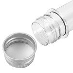 50 PCS Clear Plastic Test Tubes with Caps